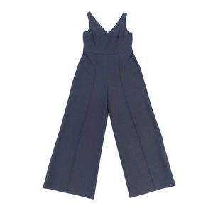 Black Jumper Overall with Front Pleats